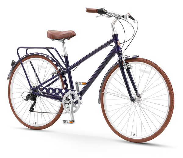 Women's hybrid discount bike with basket