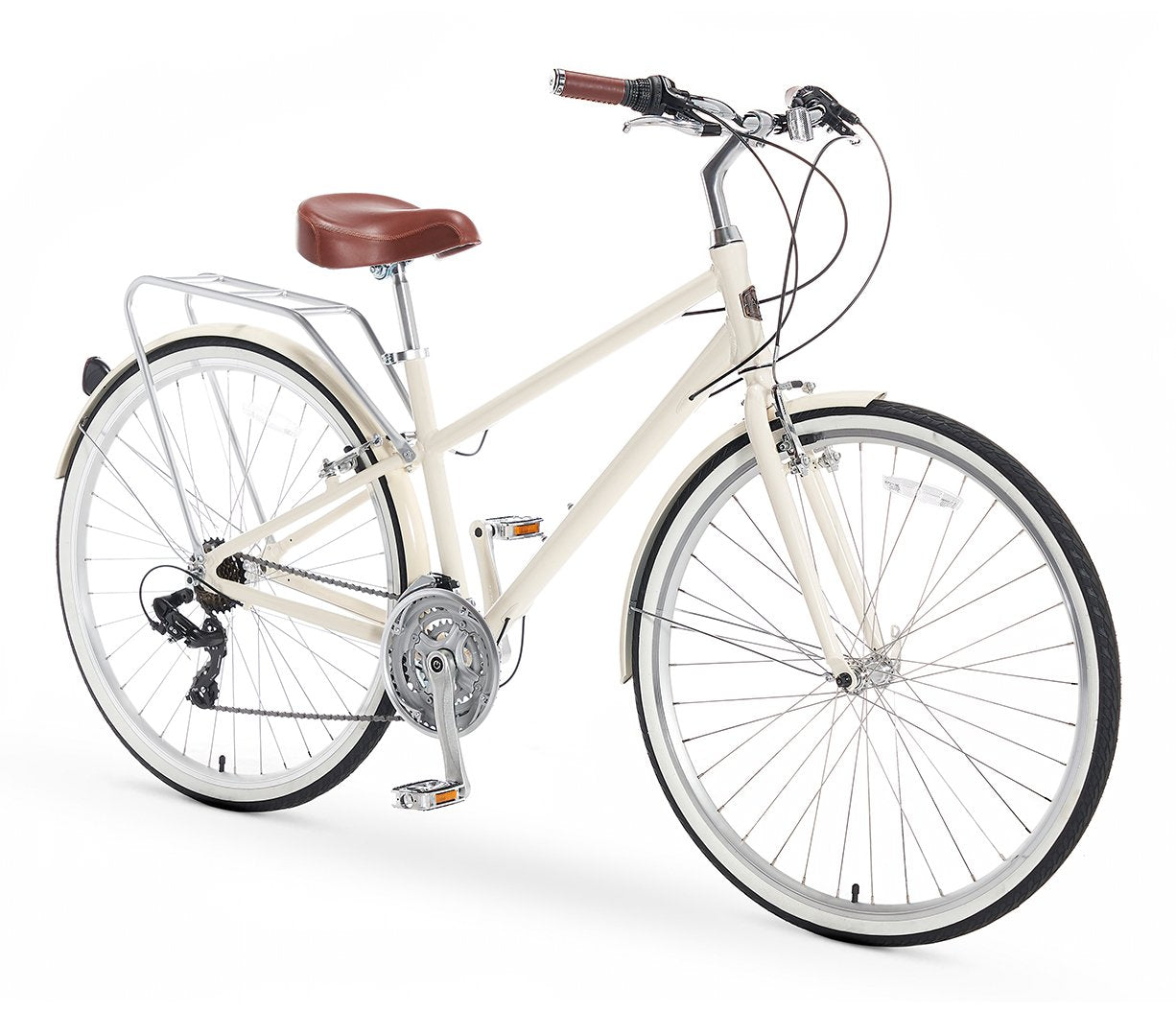 AO Women's Bicycle Co. Maya 21 Speed City Comfort Commuter Bike – A/O  Bicycle Company
